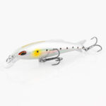 Isca Artificial Albatroz Malícia 80 Cinza Pinta Preta Cor 19P Meia Água Floating 8cm 7g