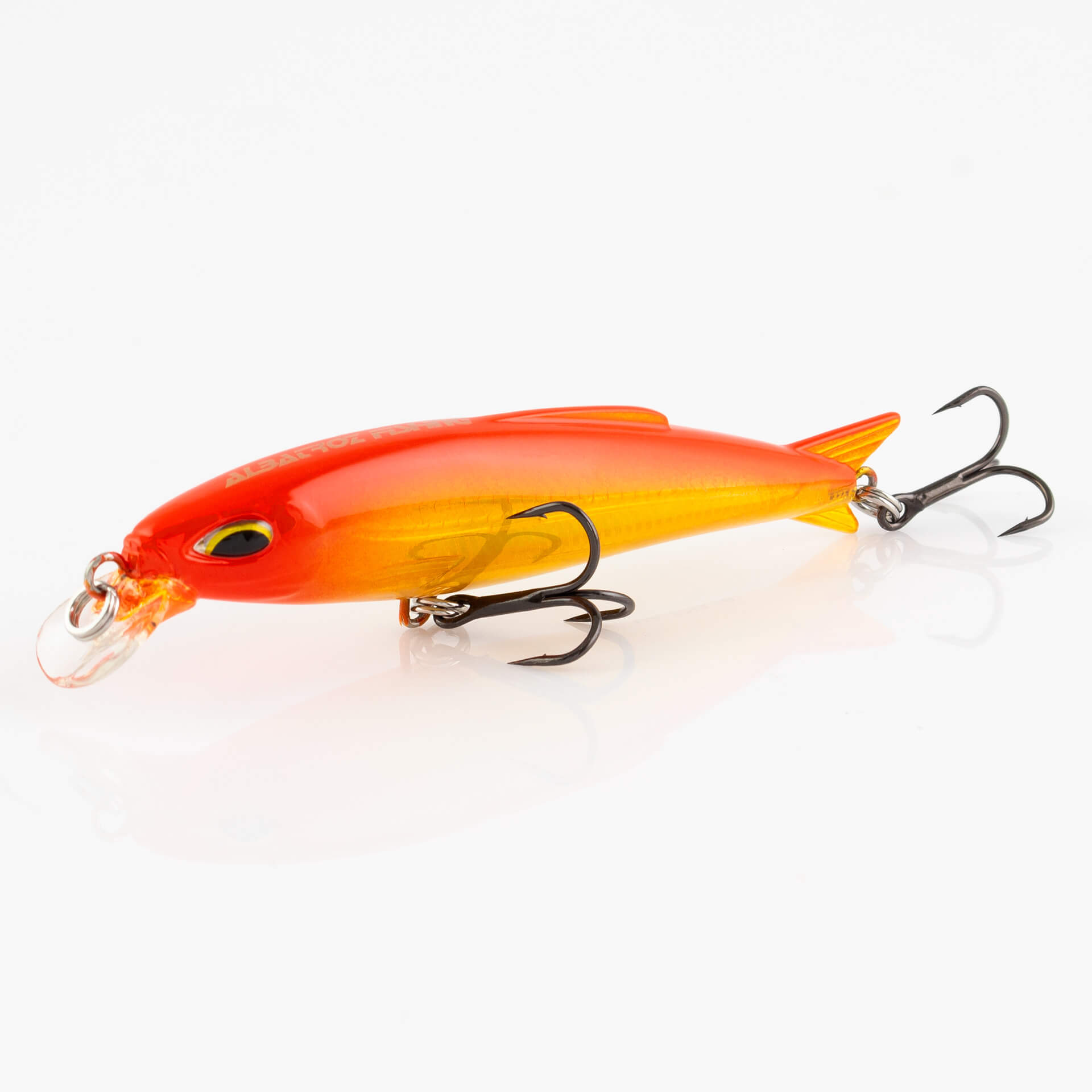 Isca Artificial Albatroz Malícia 80 Laranja Dourada Cor 16 Meia Água Floating 8cm 7g
