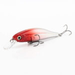 Isca Artificial Albatroz GT Minnow 80 SK Cabeça Vermelha Prateada 4cm 2,7g Cor 1140