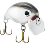 Isca Artificial Firezinha Prateada/Preta de Superfície 3.8cm 4,1g para Tilápia Black Bass Firefish