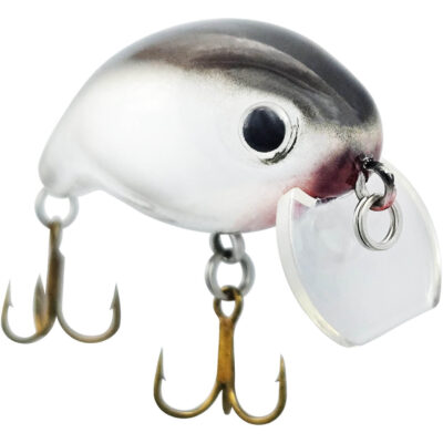 Isca Artificial Firezinha Prateada/Preta de Superfície 3.8cm 4,1g para Tilápia Black Bass Firefish