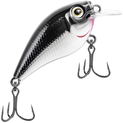 Isca Artificial Marine Beat Crank 45SR CBB12 Prateada 4.5cm 6.3g Meia Água Para Tilápia Black Bass