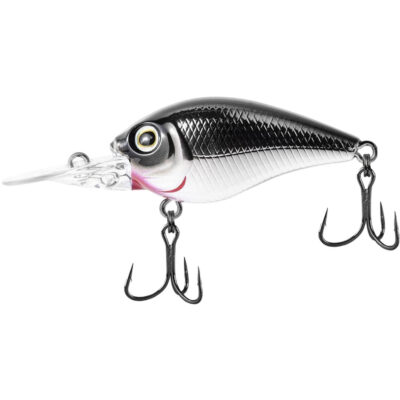 Isca Artificial Marine Beat Crank 45MR CBB12 Prateada 4.5cm 6.8g Barbeluda Para Tilápia Black Bass
