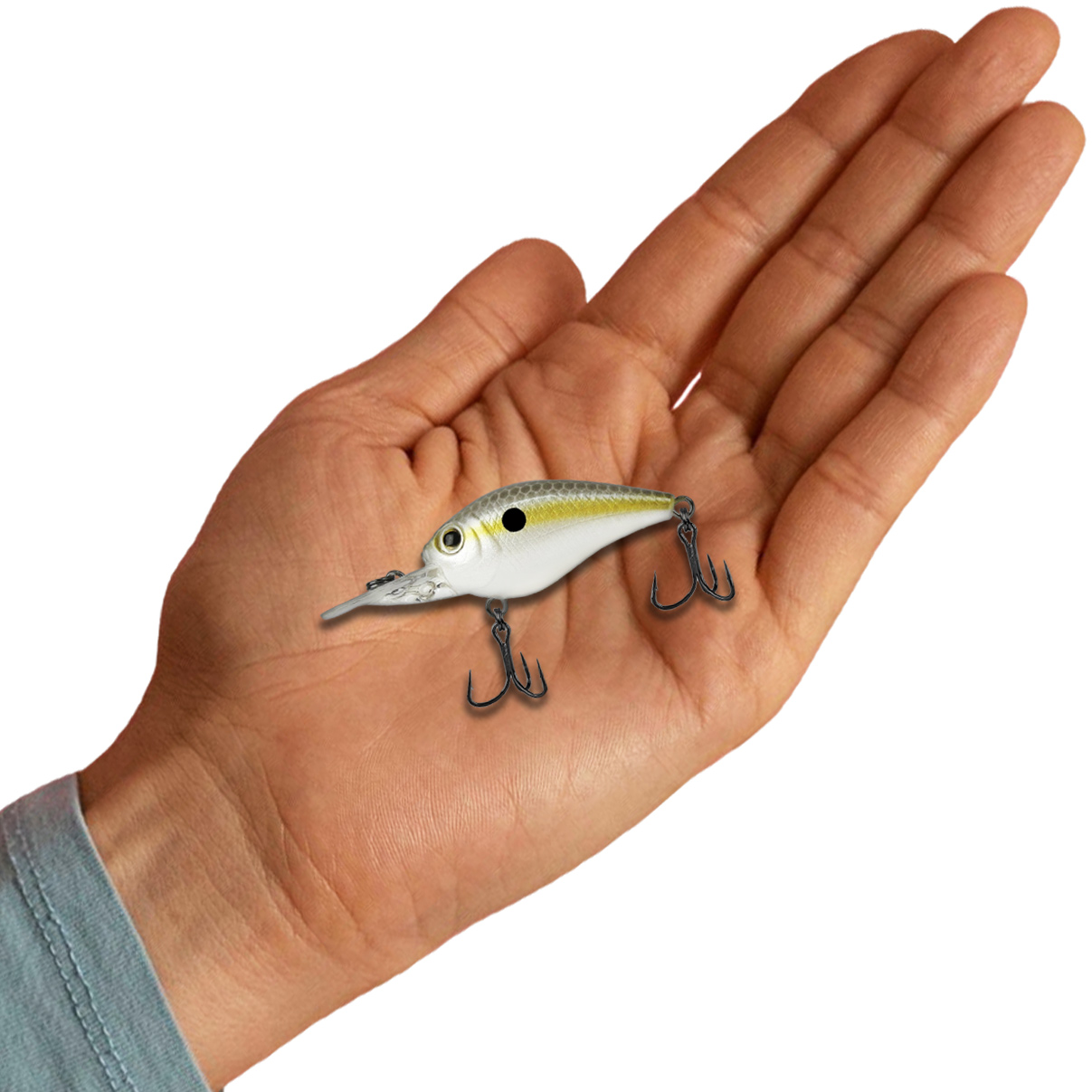 Isca Artificial Marine Beat Crank 45MR 11 Lambari Pinta Preta 4.5cm 6.8g Barbeluda Para Tilápia - Imagem 4
