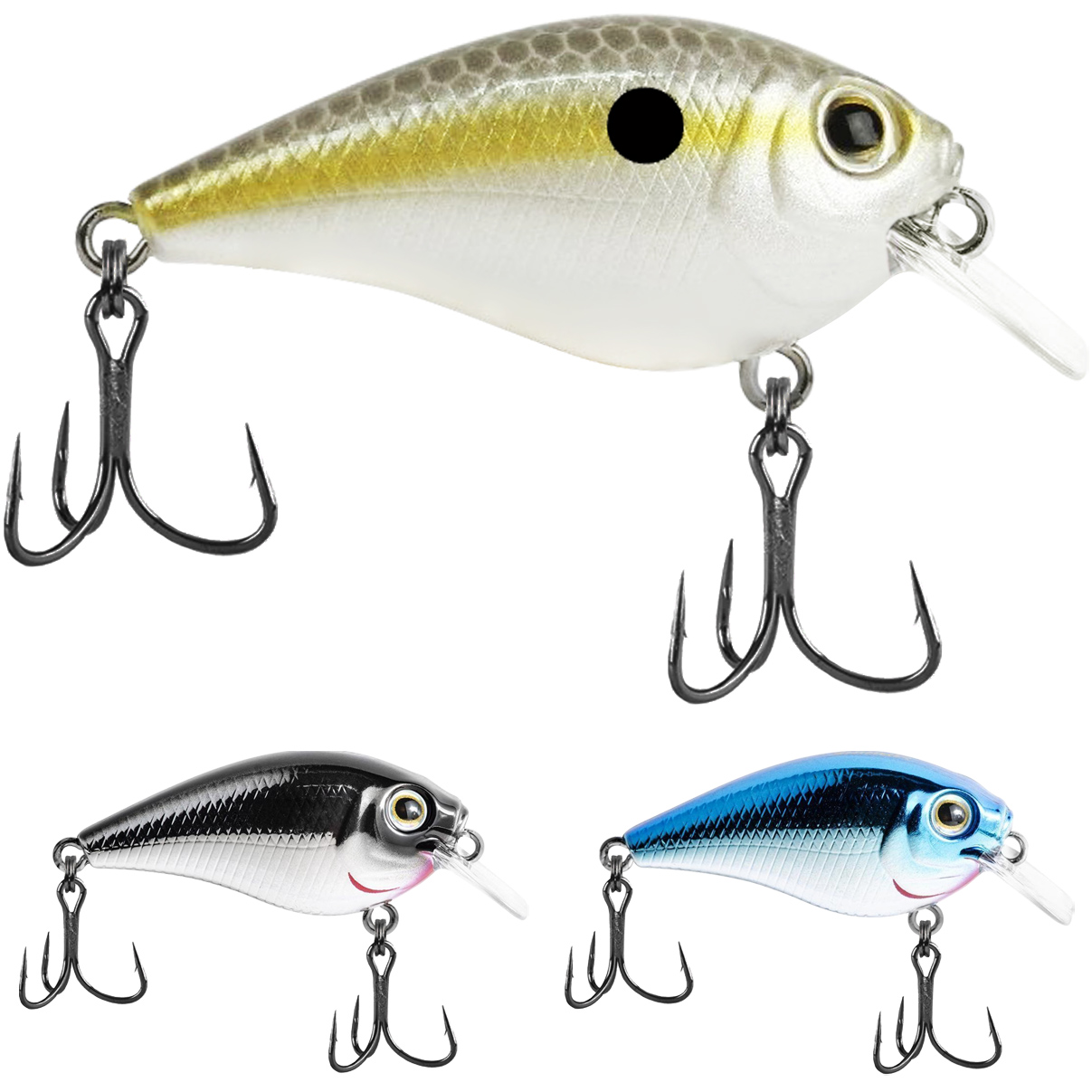 Isca Artificial Marine Beat Crank 45SR 11 Lambari Pinta Preta 4.5cm 6.3g Meia Água Para Tilápia - Imagem 8