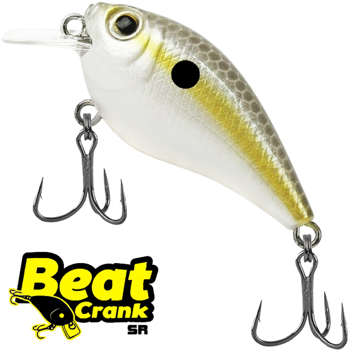 Isca Artificial Marine Beat Crank 45SR 11 Lambari Pinta Preta 4.5cm 6.3g Meia Água Para Tilápia - Imagem 3