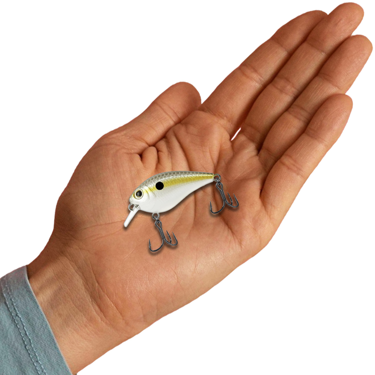 Isca Artificial Marine Beat Crank 45SR 11 Lambari Pinta Preta 4.5cm 6.3g Meia Água Para Tilápia - Imagem 7