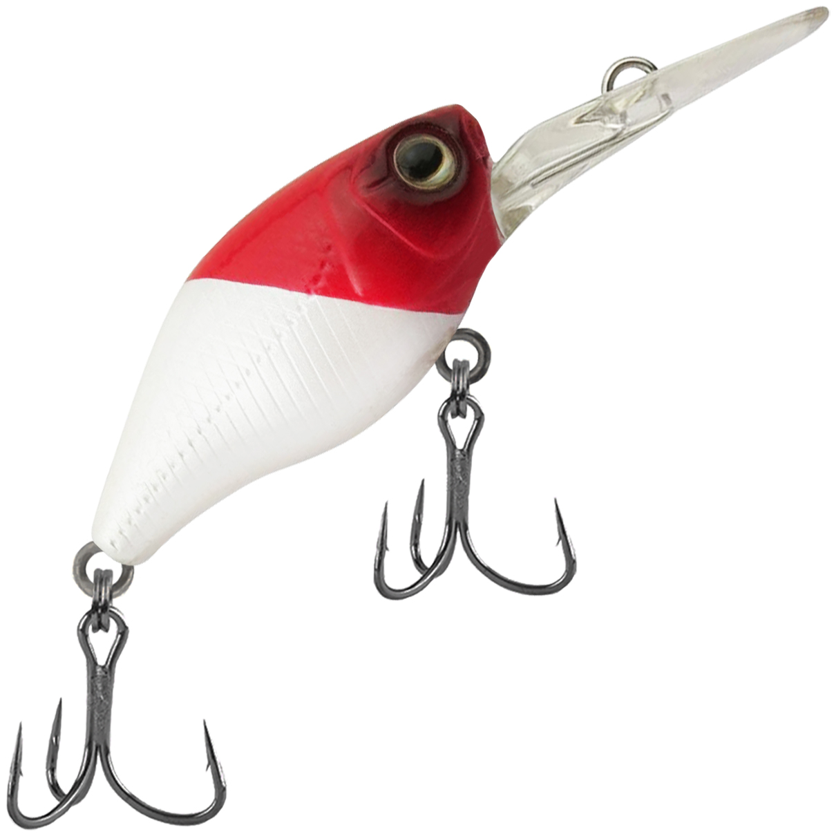 Isca Artificial Marine Mini Crank DEEP 014 Vermelho e Branco 3.8cm 4,3g Barbeluda Para Tilápia Black Bass - Imagem 4