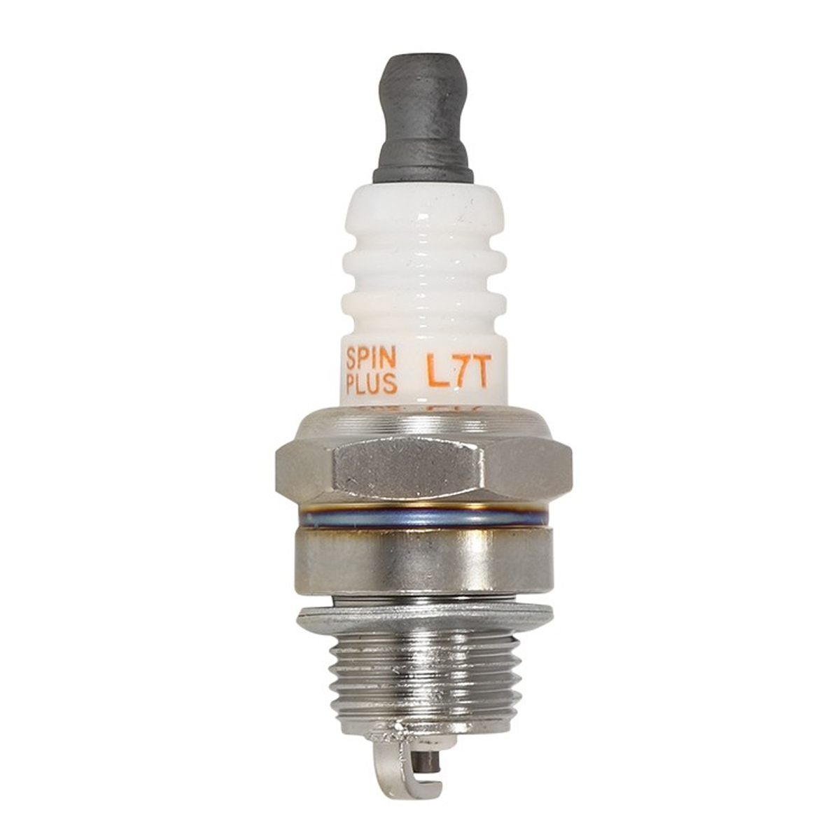 Vela de Ignição L7T Curta Para Motosserra Roçadeira com Núcleo de Cobre Spin Plus