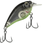Isca Artificial Marine Beat Crank 45SR Z38G Transparente Fumê Prateada Verde 4.5cm 6.3g
