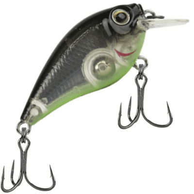 Isca Artificial Marine Beat Crank 45SR Z38G Transparente Fumê Prateada Verde 4.5cm 6.3g