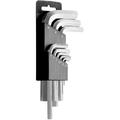 Chave Allen Tramontina Master Jogo com 9 Chaves Hexagonal 1,5mm 2mm 2,5mm 3mm 4mm 5mm 6mm 8mm 10mm