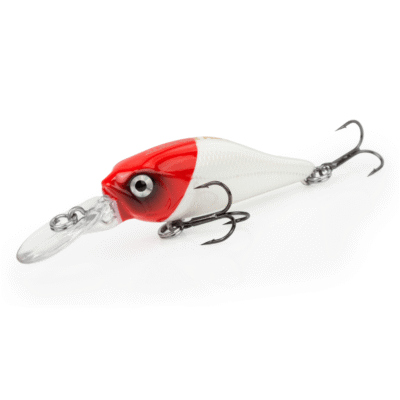 Isca Artificial Albatroz Willy Shad 4cm 2,5g - Cor 04 Branca Vermelha
