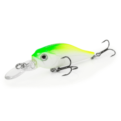 Isca Artificial Albatroz Willy Shad 4cm 2,5g - Cor 05 Branca Verde Amarela