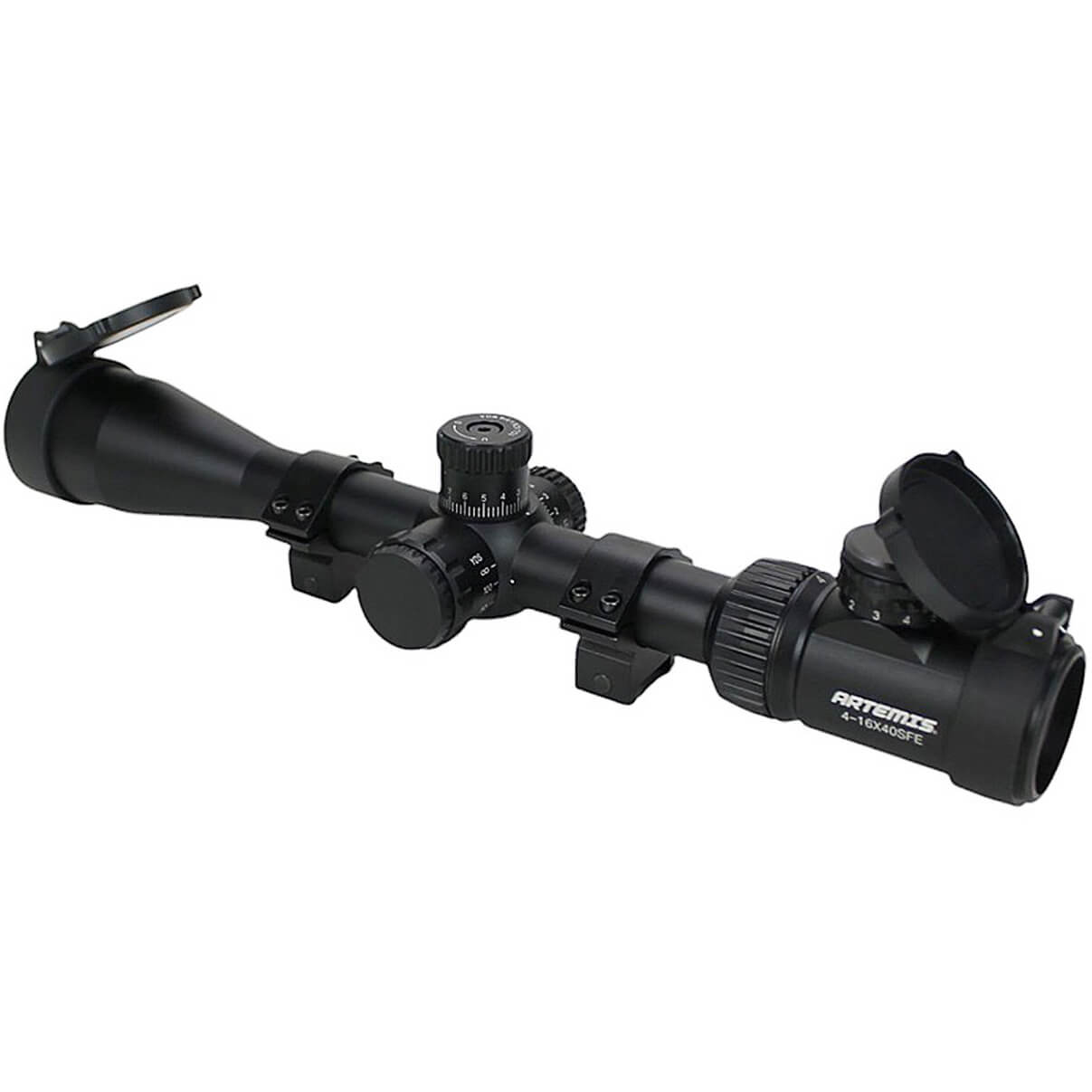Luneta Artemis 4-16x40SFE Retículo Iluminado Mildot Paralaxe Mount 22mm para Carabina de Pressão PCP