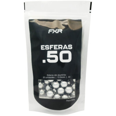 Esfera de Alumínio .50 FXR-437 12,5mm - Pacote com 50 Esferas