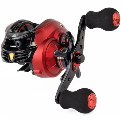 Carretilha Albatroz Coral Red Vermelha Manivela Direita