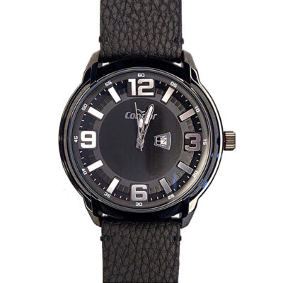 Relógio Masculino Condor Casual Preto Redondo Analógico Calendário Pulseira Preta Macia CO2015AC/3P