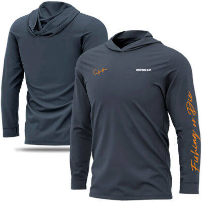 Camisa de Pesca com Capuz Presa Viva Fishing or Die 12 (GG) Proteção Solar UV50+ Poliamida Cinza