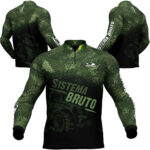 Camisa Presa Viva Agro 03 (GG) Sistema Bruto Proteção Solar UV50+ Dry Flex com Elastano Verde Brasil