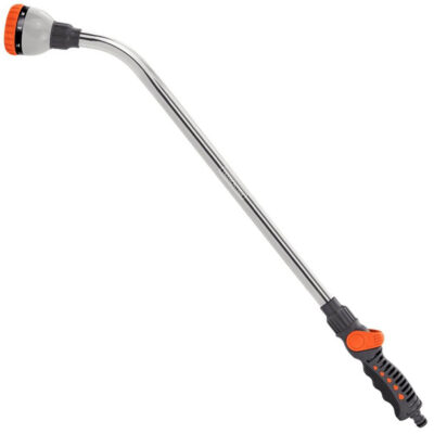 Esguicho Tramontina em Plástico com Cabo Metálico 39cm Hidropistola 8 Tipos de Jato para Engate Rápido Para Jardim