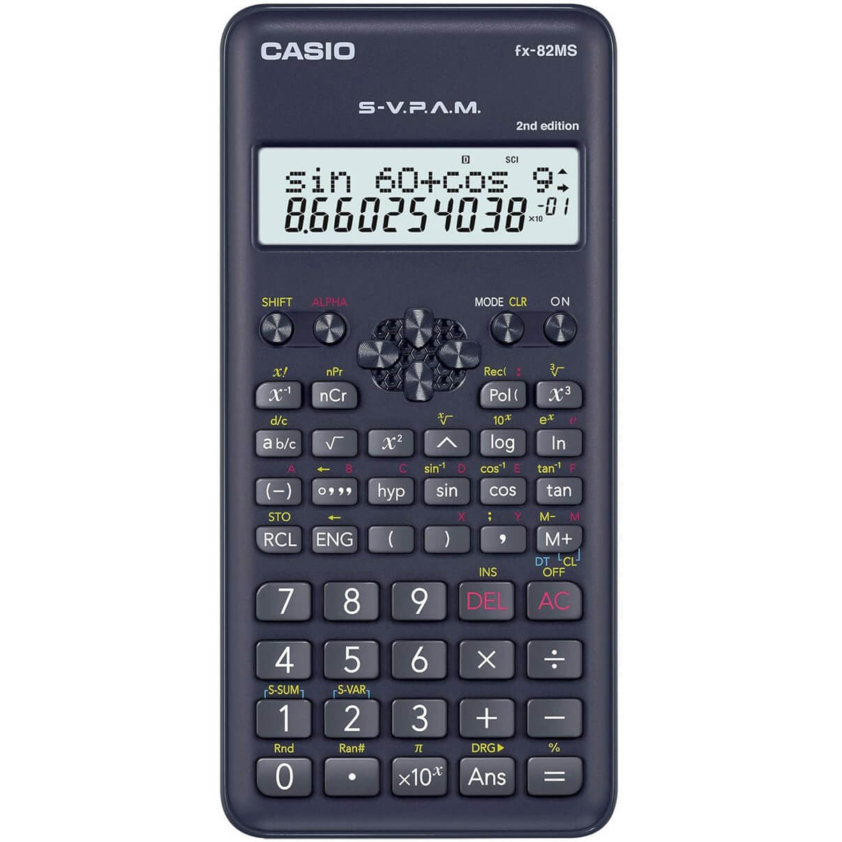 Calculadora Científica Casio FX-82MS 2nd Edition 240 Funções S-VPAM Visor 2 Linhas FX82MS2S4DH