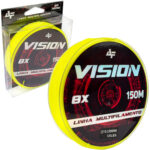 Linha de Pesca Multifilamento Vision 8X Albatroz Fishing 150 Metros 0,12mm Diâmetro 14 Libras Amarelo Yellow