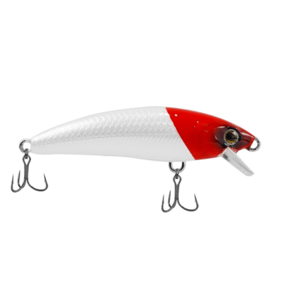 Isca Artificial Marine Inna 50 Branca Cabeça Vermelha 5cm 3,5g Cor 14