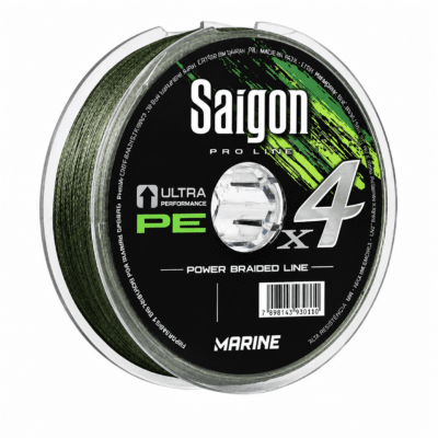 Linha Multifilamento 4x Marine Saigon Pro Line 0.28mm 40lb 18kg 100m Verde x4 PE Ultra Performance