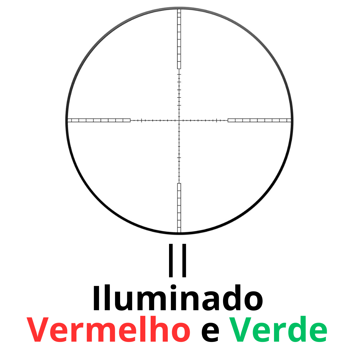Luneta ROSSI 3-10X42EGC Laser RIS - Imagem 7