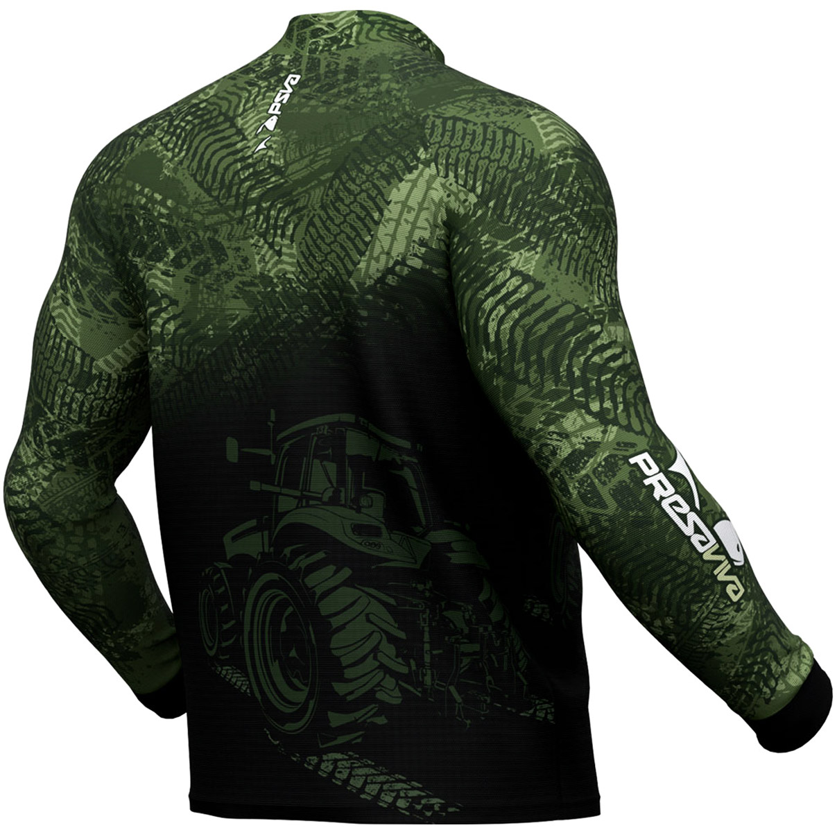 Camisa Presa Viva Agro 03 (G) Sistema Bruto Proteção Solar UV50+ Dry Flex com Elastano Verde Brasil - Imagem 9