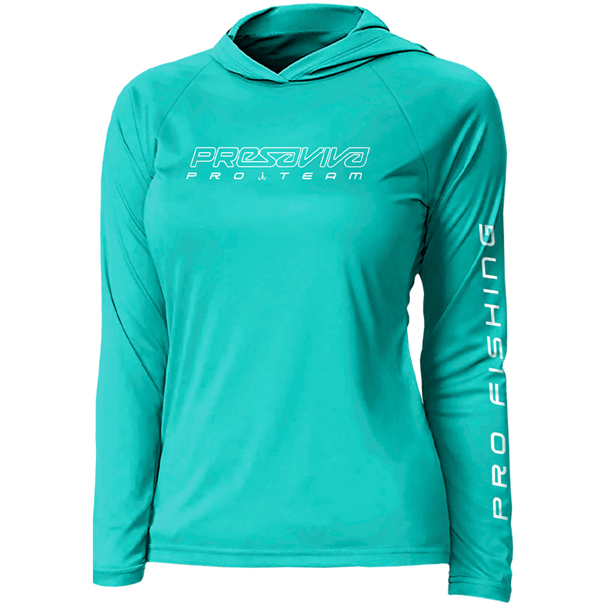 Camisa de Pesca com Capuz Presa Viva Poliamida 17 Baby Look (G) Proteção Solar UV50+ Azul Moscatel - Imagem 8