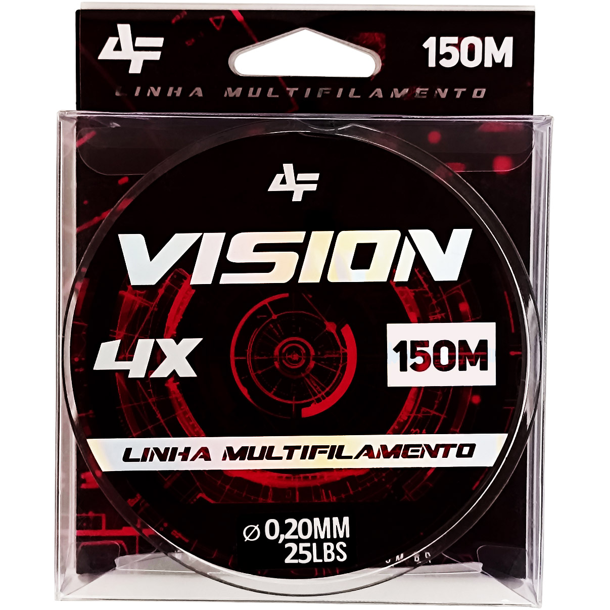Linha de Pesca Multifilamento Vision 4X Albatroz Fishing 150 Metros 0,20mm Diâmetro 25 Libras Verde Dark Green - Imagem 3