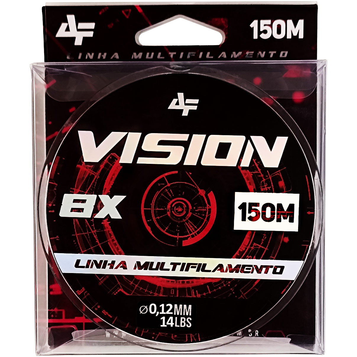 Linha de Pesca Multifilamento Vision 8X Albatroz Fishing 150 Metros 0,12mm Diâmetro 14 Libras Amarelo Yellow - Imagem 3