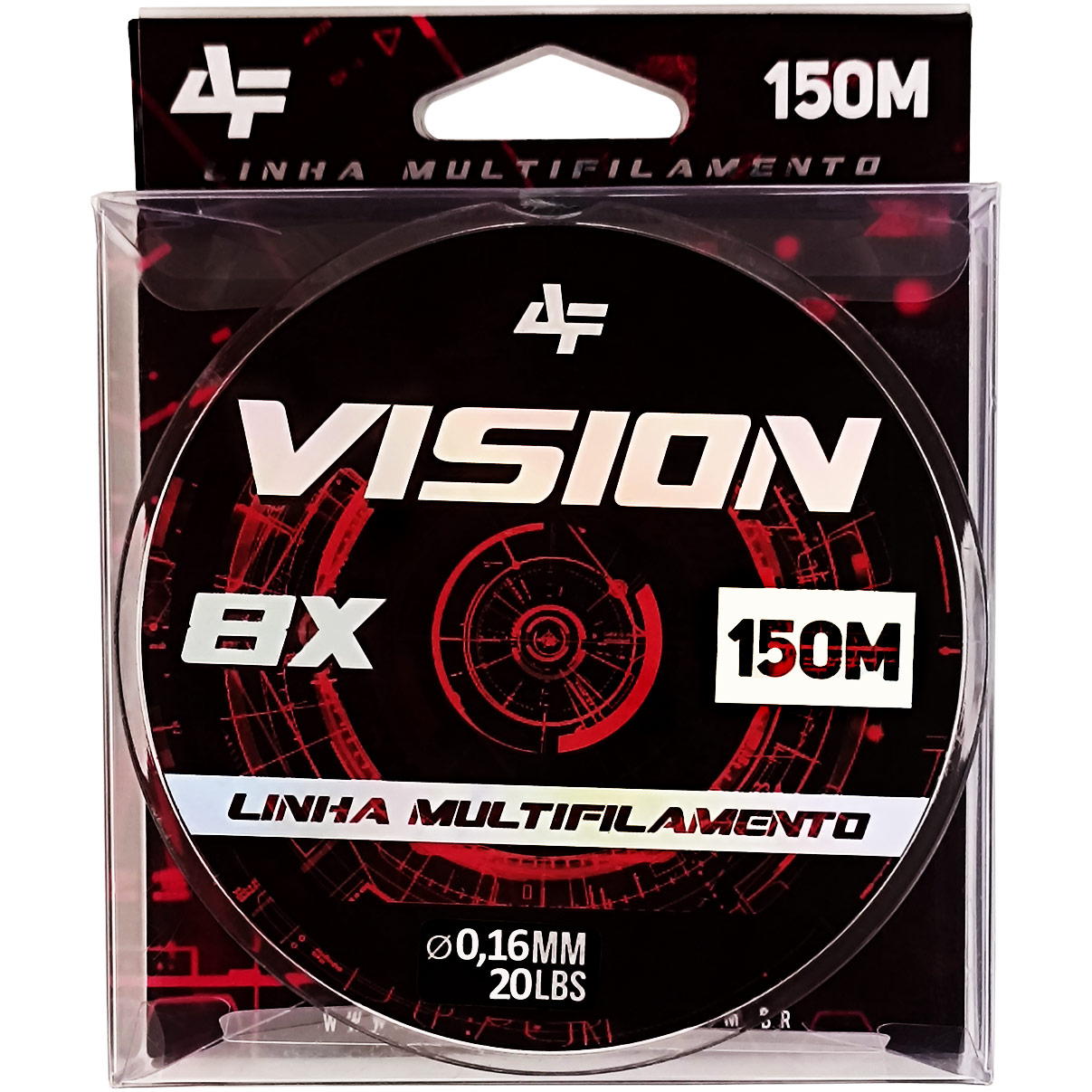 Linha de Pesca Multifilamento Vision 8X Albatroz Fishing 150 Metros 0,16mm Diâmetro 20 Libras Amarelo Yellow - Imagem 3