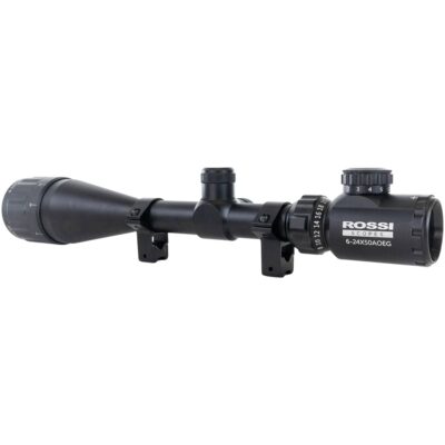 Luneta 6-24X50 AOEG Rossi Paralaxe Mildot Retículo Iluminado Mount 11mm 3-8 para Carabina PCP Rifle – 03