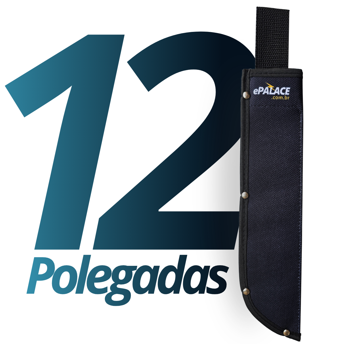 Bainha para Facão 12 Polegadas com Passador para Cinto Preta ePALACE - Imagem 3