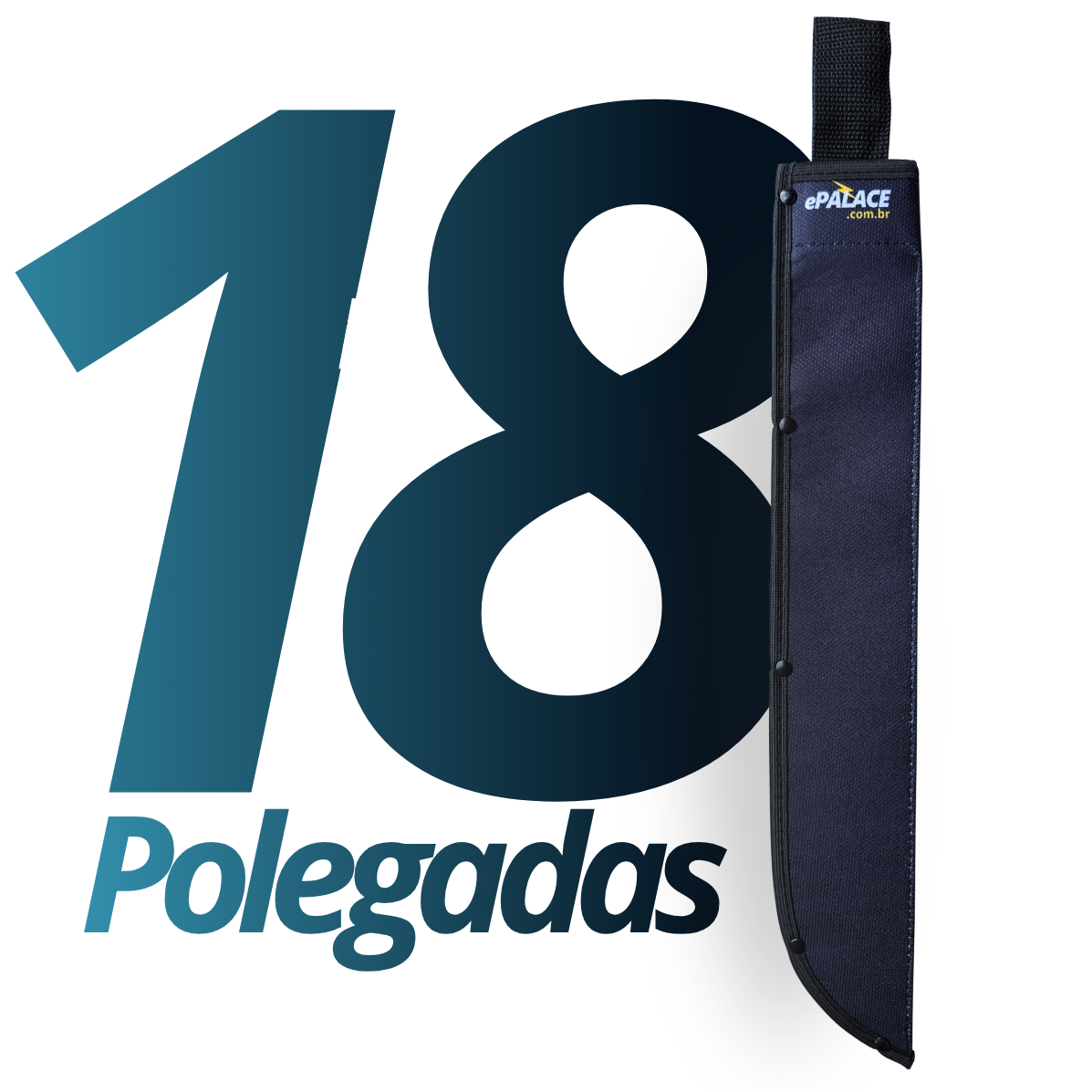 Bainha para Facão 18 Polegadas com Passador para Cinto Preta ePALACE - Imagem 3