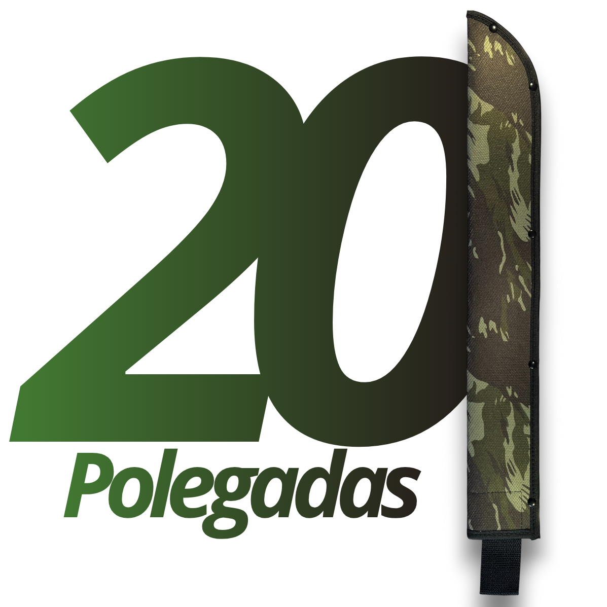 Bainha para Facão 20 Polegadas com Passador para Cinto Camuflada EB ePALACE - Imagem 3