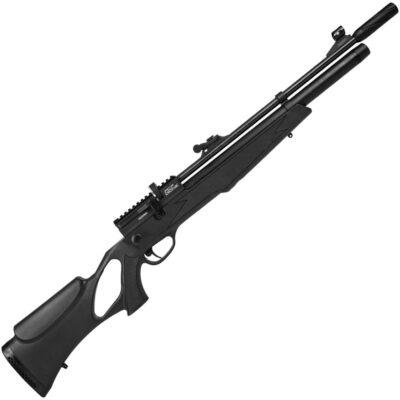 Carabina de Pressão Rossi Dione PCP 5.5mm Espingarda Preta com Coronha de Polímero Magazine 10 Tiros