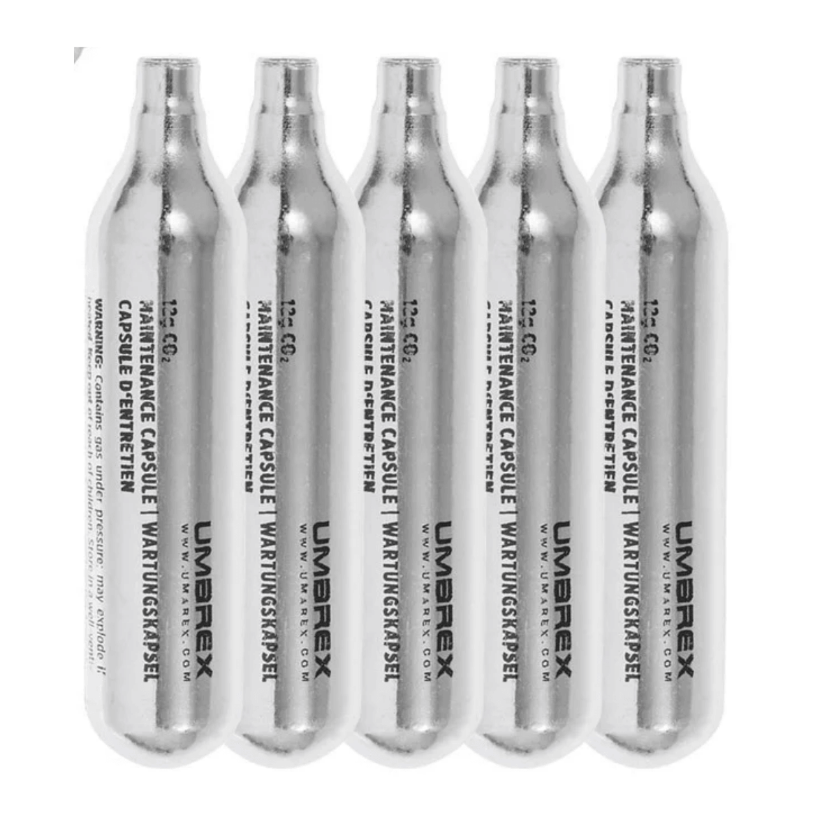 Cilindro de CO2 12g Umarex - Pacote com 5 unidades