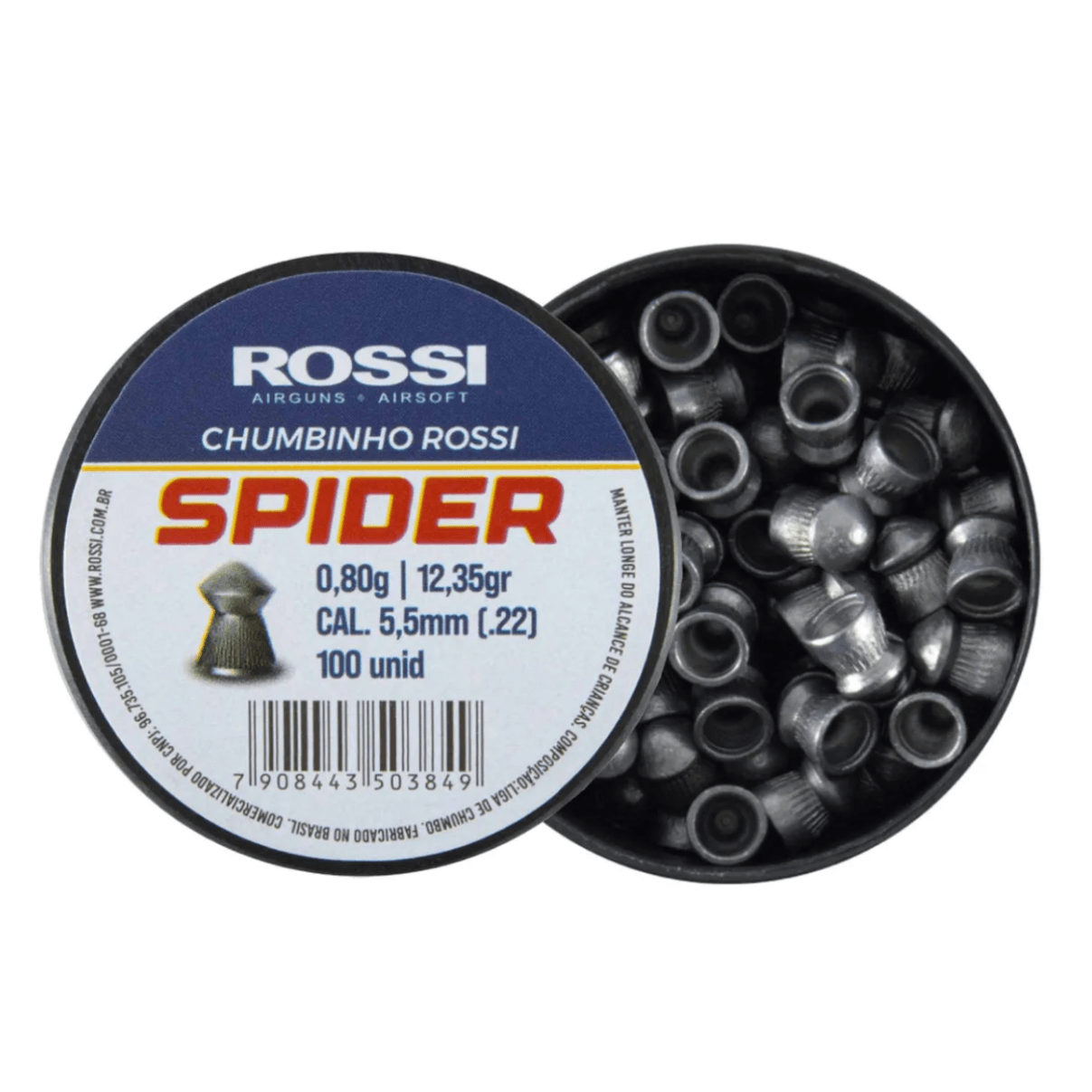 CHUMBINHO ROSSI PREMIUM SPIDER 5,5MM (100 UN) CB303